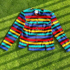 Leslie Faye striped jacket